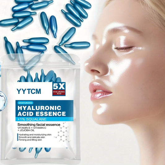 Hyaluronic Acid Deep Moisturizing Capsule Essence – Brightening Skin Serum (0.4g x 30 Capsules) Hydrating Skincare Treatment