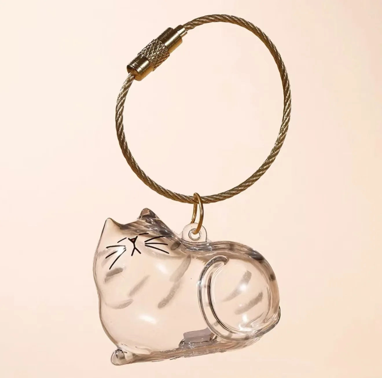 Cute Dog Hair Storage Pendant Keychain – Couple Bag Charm, Car Keychain Jewelry, Souvenir Gift & Decoration Accessory