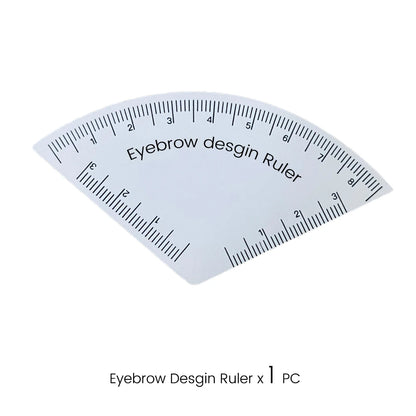 Fast Drawing Eyebrow Ruler – Microblading Mapping & Shaping Tool for Permanent Makeup, Reusable Tattoo Guide