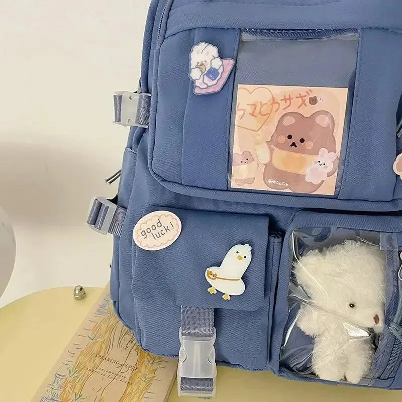 Popular Pink Purple Girls High School Student Backpack - Trendy and Stylish Bags