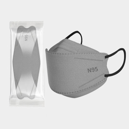 20-120PCS Disposable Fish-Shaped KN95 Face Masks – 4-Layer Protective, Breathable Mask for Men & Women