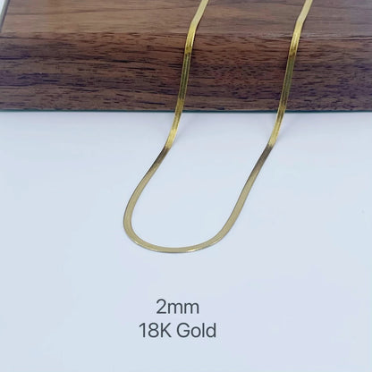Minimalist Unisex Snake Chain Necklace Choker – Stainless Steel Herringbone Gold Color Fashion Jewelry for Women & Men
