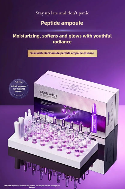 Niacinamide Peptide Ampoule Serum – Anti-Aging, Pore Shrink & Deep Moisturizing Facial Essence