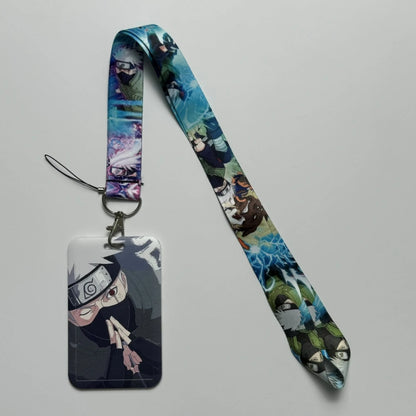 Japanese Anime Credential Holder Lanyard for Key, Card Badge, Gym Keychain Accessories