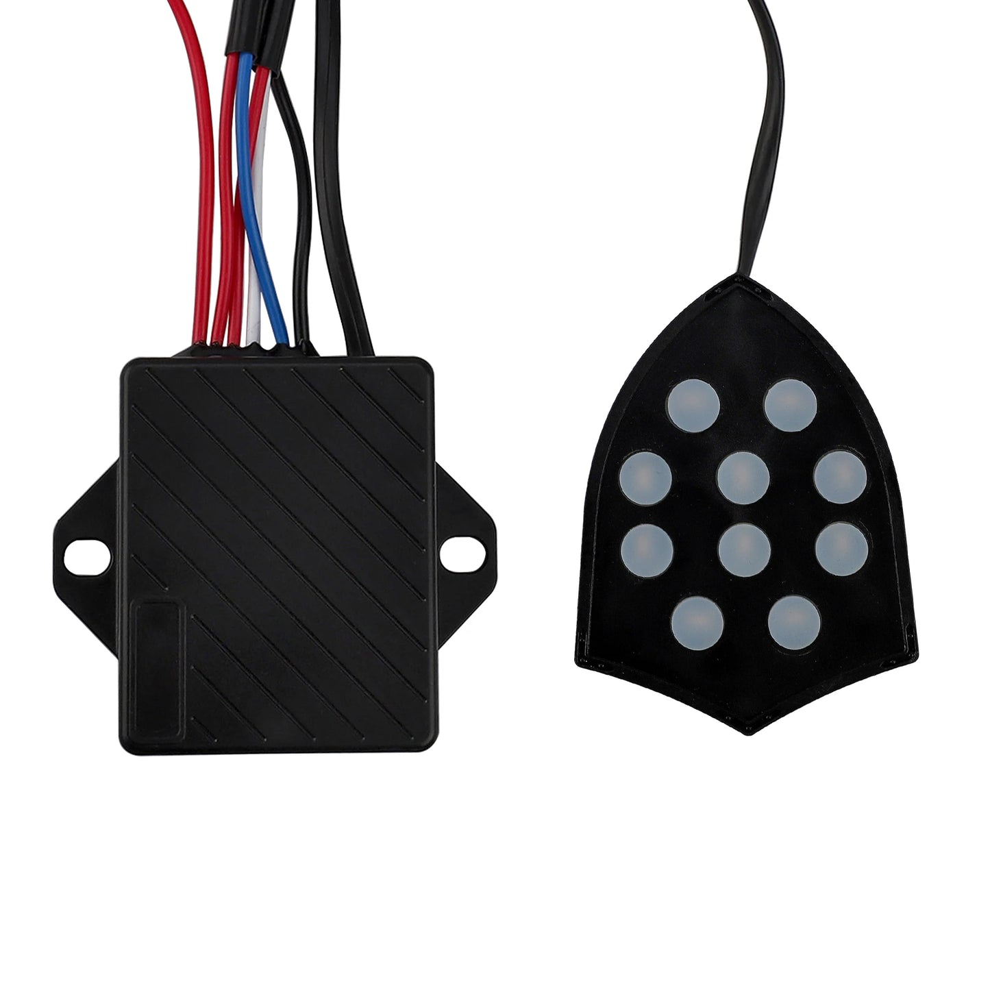 12V Universal Electronic Car Horn – 10 Sound Musical Siren Controller with Snail Trumpet, Automotive Alarm Accessory