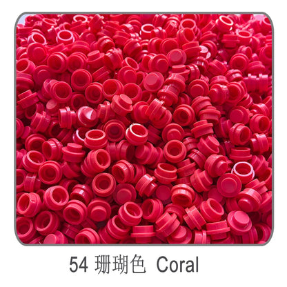 1000Pcs 1x1 Round Building Blocks Set - 52 Color DIY Creative Educational Bricks Compatible with 98138 Toy Kits for Kids