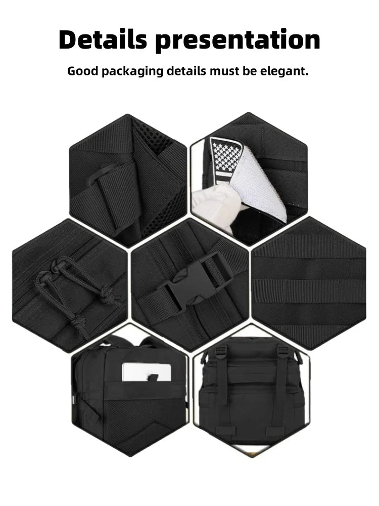 25L/50L Waterproof Oxford Tactical Sports Backpack – Breathable Outdoor Bag for Hiking, Fishing, Hunting & Camping