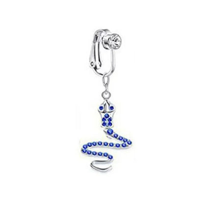 Faux Belly Ring - Non-Piercing Clip-On Navel Button Body Jewelry Belly Piercing Accessory