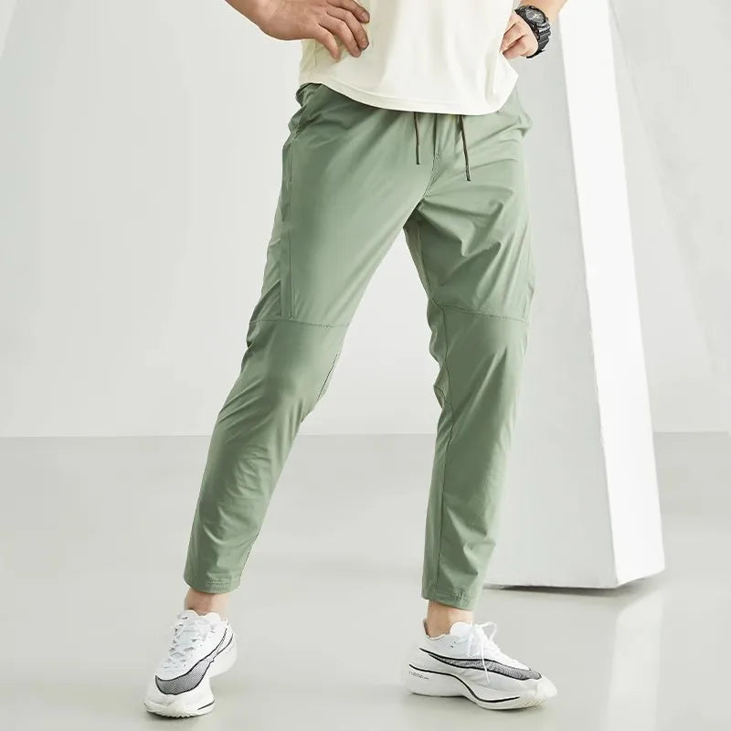 Men’s Quick-Dry Running Pants – Lightweight Jogging Sweatpants with Elastic Waist for Gym & Training