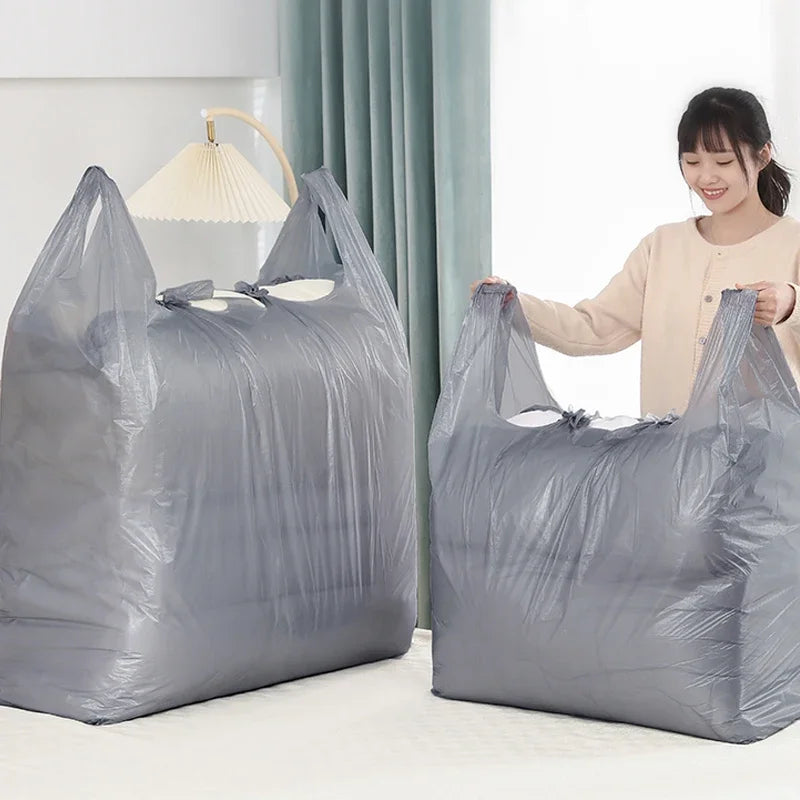 10PCS Large Capacity Thick Plastic Storage Bags — Moving & Packaging Bags for Clothes, Toys, Bedding & Blankets