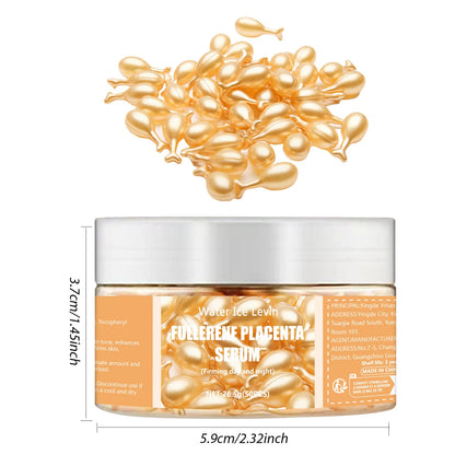 50pcs Collagen Face Care Capsules — Hyaluronic Acid Serum for Acne, Wrinkle Removal, Firming & Whitening Skin Care
