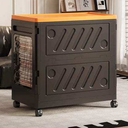 Multi-Functional Storage Box - Removable Flip Lid Organizer for Clothes, Toys & Bedroom Essentials