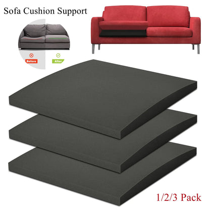 High-Density Foam Curve Cushion – 50x50x5cm Support Cushion for Sofa Sag Repair, 1/2/3pcs Replacement for Couch & Chair