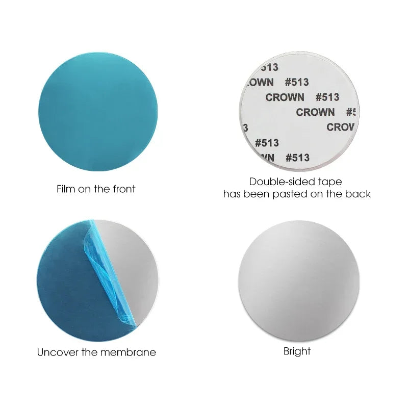 Magnetic Phone Holder for Car - Universal Iron Sheet Disk Sticker Mount for All Smartphones