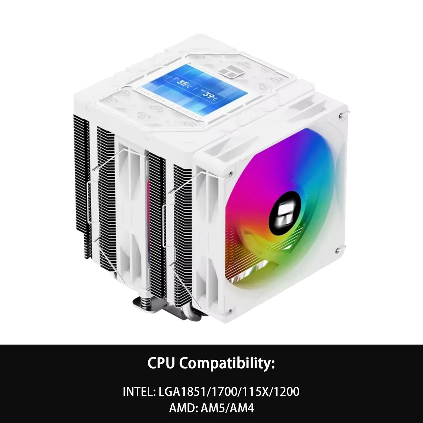 Thermalright Peerless Assassin 120 ARGB CPU Air Cooler – High Performance Dual Tower Cooler for Intel LGA1851/1700/1200/115X & AMD AM4/AM5 Black Edition