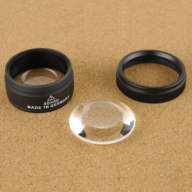 Premium 30x 40mm Magnifying Glass Loop – Microscope Lens for Coins, Stamps & Jewelry