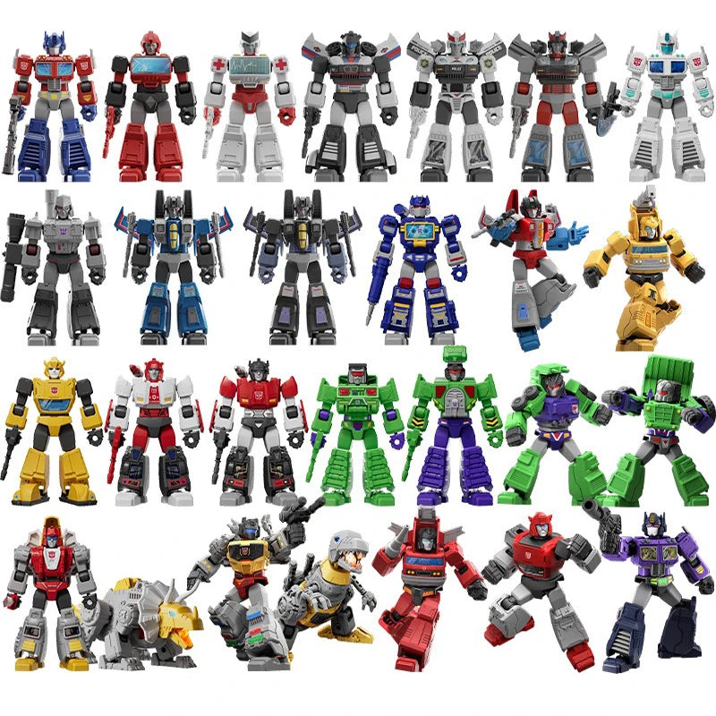 Original Blokees DIY Transformation Building Blocks – Optimus Prime, Megatron & Bumblebee Movable Figures Blind Box Kids Toy Collection