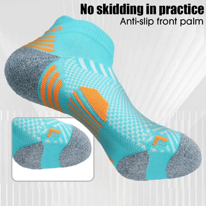 Breathable Compression Ankle Socks for Men & Women – Low Cut Athletic Running, Fitness & Marathon Performance Socks (1–3 Pairs)