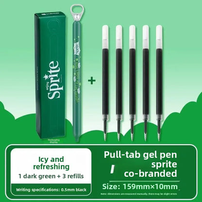 KACO Lingyue Pull-Tab Gel Pens - Multi-Color Quick-Dry Smooth Writing Stationery Collection