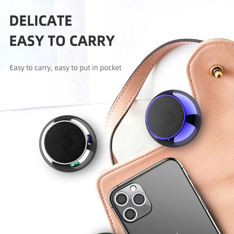 Metal Mini Wireless Bluetooth Speaker — HiFi Portable Subwoofer with Super Bass Stereo for Mobile, PC & Music Playback