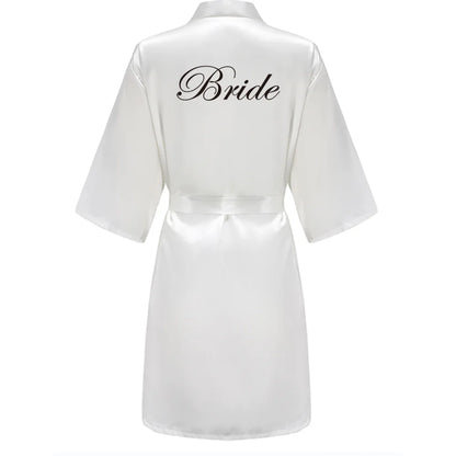 Plus Size Satin Silk Robe for Women - Wedding Bride Bridesmaid Bathrobe Sleepwear in Sage Green