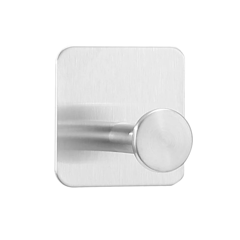 Self-Adhesive Wall Hooks – Multi-Purpose Towel, Coat, Robe, Key, and Bag Hangers for Bathroom, Kitchen, and Home Organization
