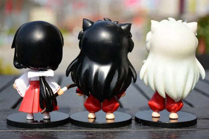 New Inuyasha Anime Figure Set – Higurashi, Kagome, Miroku & Sesshoumaru Q-Version PVC Action Dolls, Toys & Gifts for Kids
