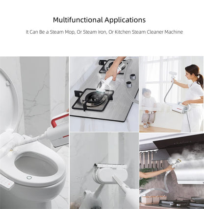 370ml Electric Steam Mop – 1500W Multifunctional Sterilization & Mite Removal Household Cleaner, 220V EU Plug