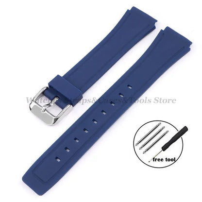 18mm Silicone Watch Strap for Casio F84 F91W - Replacement Band for F105 F108 FA158 F168 AE1200 AE1300 Watches