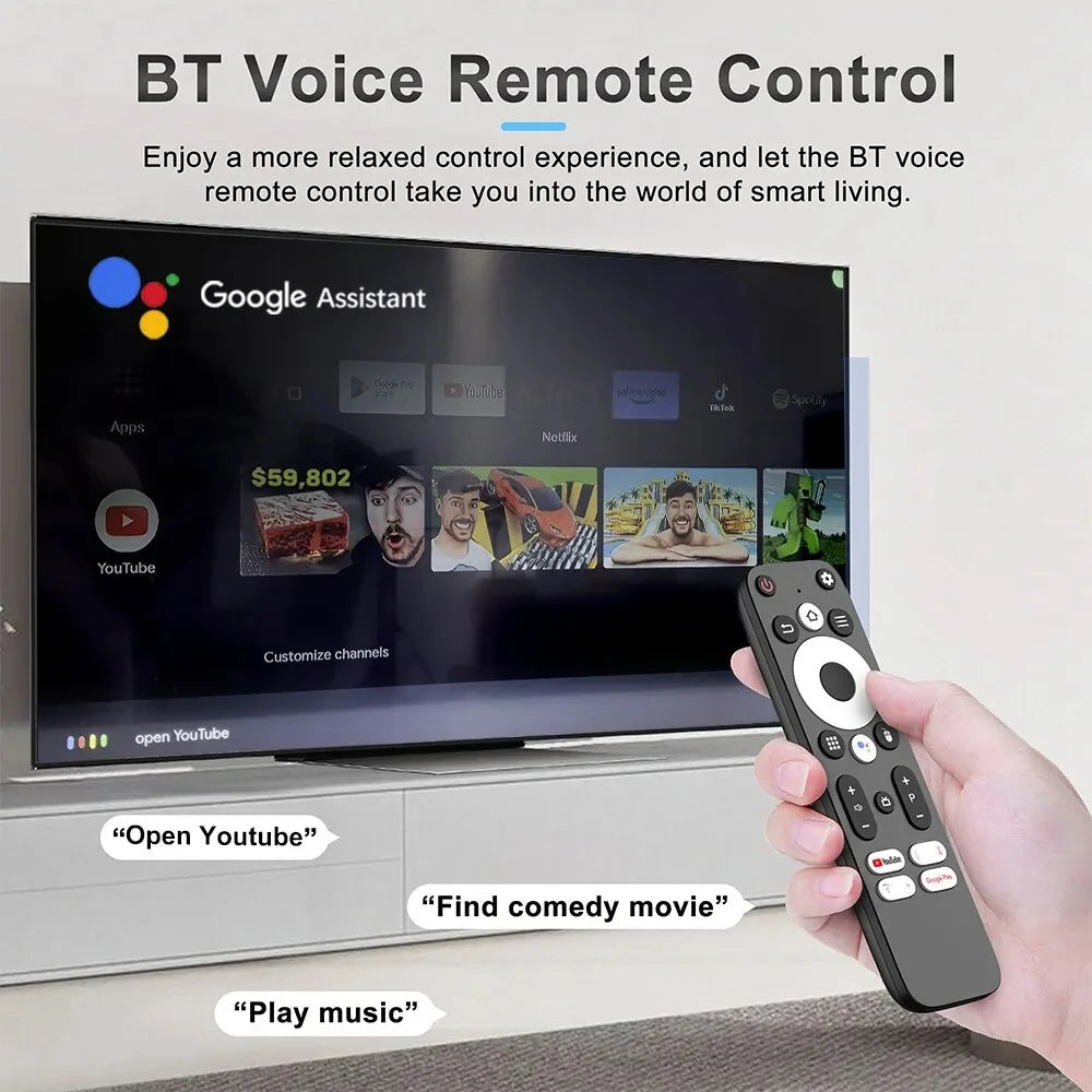 LEMFO DQ10 ATV Mini TV Stick – Android 13, 8K Video, 4K Wifi6, Voice Remote Smart TV Box