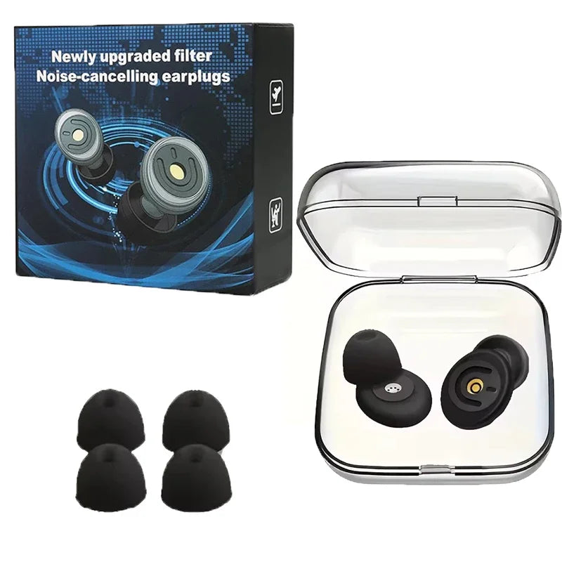 Reusable Silicone Ear Plugs - Noise Reduction, Swimming & Sleeping Ear Protection Set