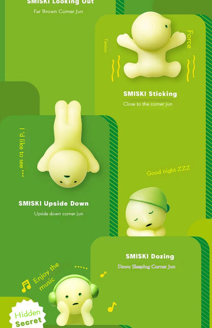 Smiski Hippers Luminous Elf Blind Box – Cute Mini Night Light Doll, Cartoon Figure Christmas Gift