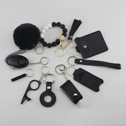 Women’s Self-Defense Keychain – Personal Safety Alarm with LED Light & Emergency Whistle