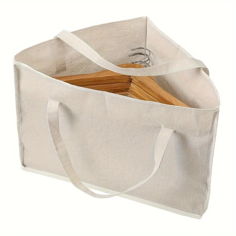 Multifunctional Clothes Hanger Organizer Bag - Space-Saving Triangular Storage Bag with Handle & Waterproof Portable Design