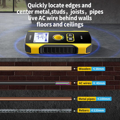 FNIRSI WD-01/WD-02 Wall Scanner & Metal Detector - AC Wire, Metal, Wood Stud & Cable Finder