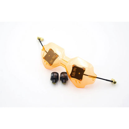 LHCXRC HD-02 FPV Antenna - 5.8GHz 8.4dBi Directional Patch & Stubby LHCP Antenna Combo for DJI HD 2 Goggles