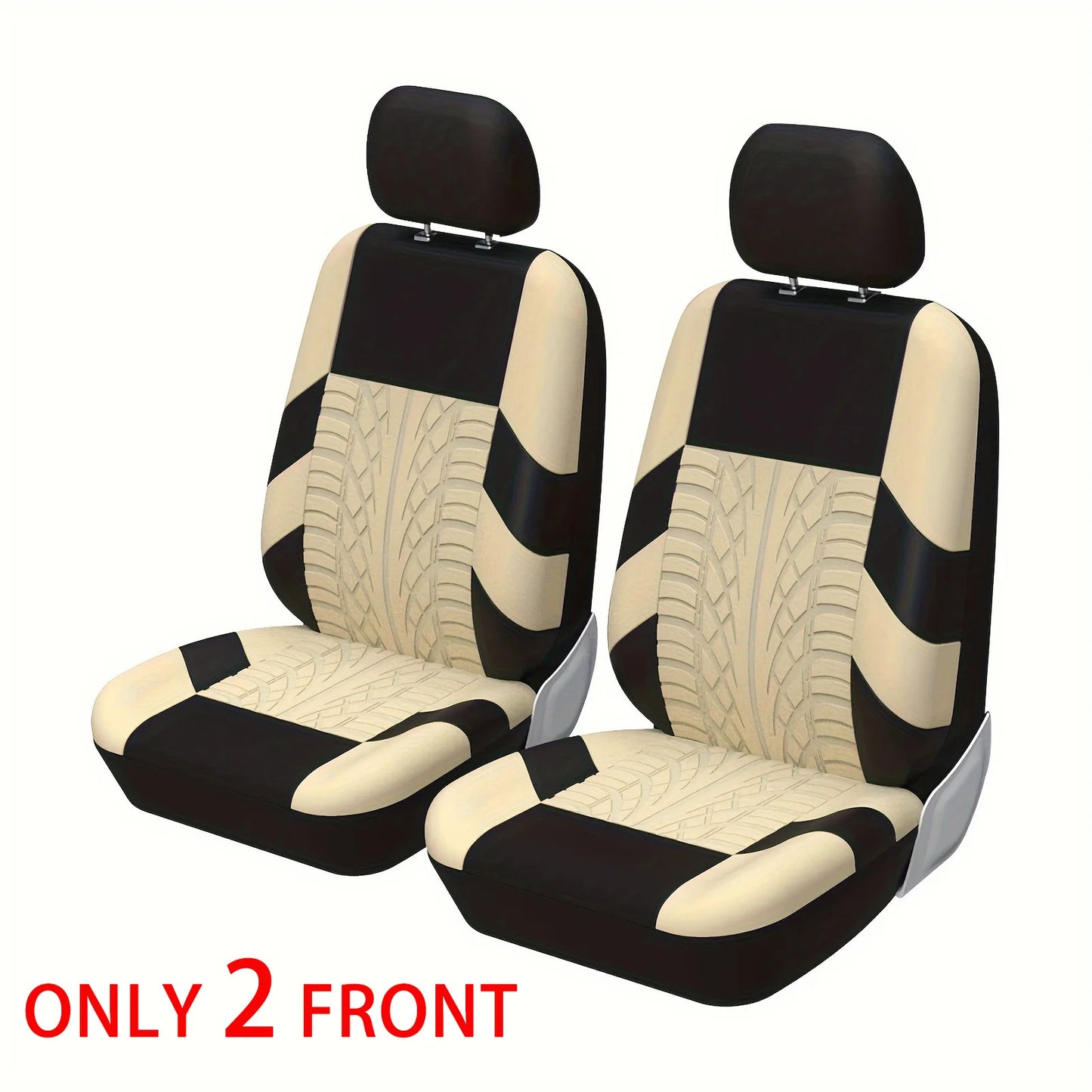 Universal Full Set Car Seat Covers – Front Split & Rear Bench Cloth Protectors for SUV, Sedan & Van Automotive Interior Protection Accessories