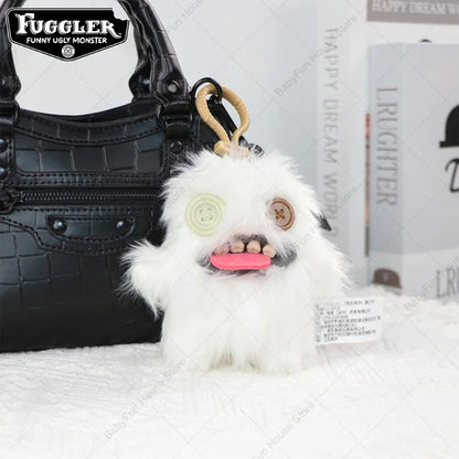 Original Fuggler Ugly Teeth Plush Keychain – Wide-Eyed Monster, Alien & Rabbit Peluche Pendant Toy