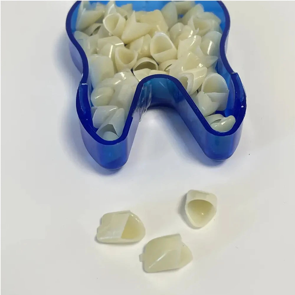 PIORPOY 50 Pcs Dental Temporary Crown Kit – Anterior & Molar Veneers, Tooth Whitening Tools for Dentistry