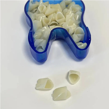 PIORPOY 50 Pcs Dental Temporary Crown Kit – Anterior & Molar Veneers, Tooth Whitening Tools for Dentistry