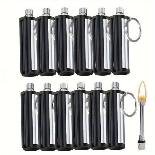 1-50 Pack Flint Metal Match Lighter – Portable Outdoor Survival Lighter, Lights Up to 10,000 Times