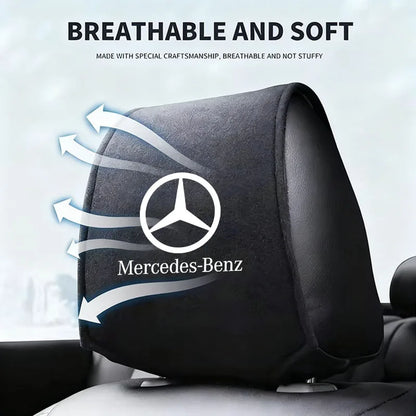 Mercedes-Benz Car Headrest Cover - Anti-Dirt Seat Pillow Protector for W203–W222 Models
