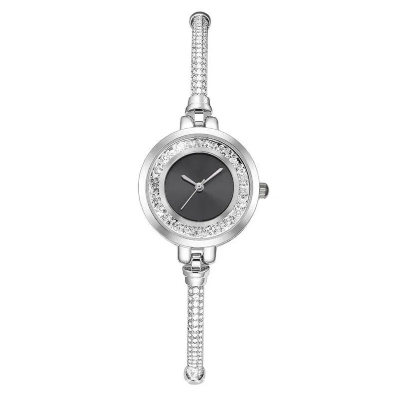 2024 Fashion Women's Wristwatch – Gold Bracelet with Small Dial, Elegant Quartz Steel Watch for Women
