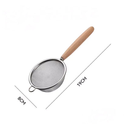 1–3pcs Stainless Steel Kitchen Flour & Juice Sieve – Handheld Mesh Strainer for Baking, Soy Milk & Oil