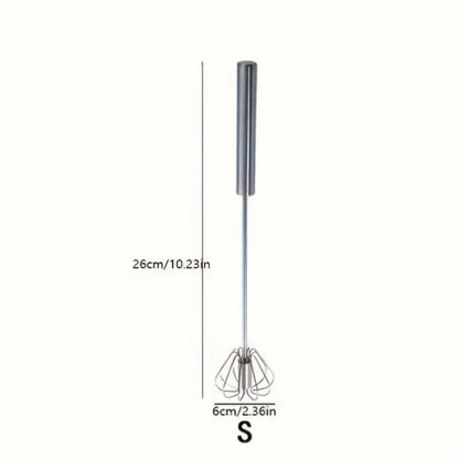 Stainless Steel Egg Beater – Durable Semi-Automatic Mixer for Effortless Egg, Cream & Batter Mixing for Kitchen Baking