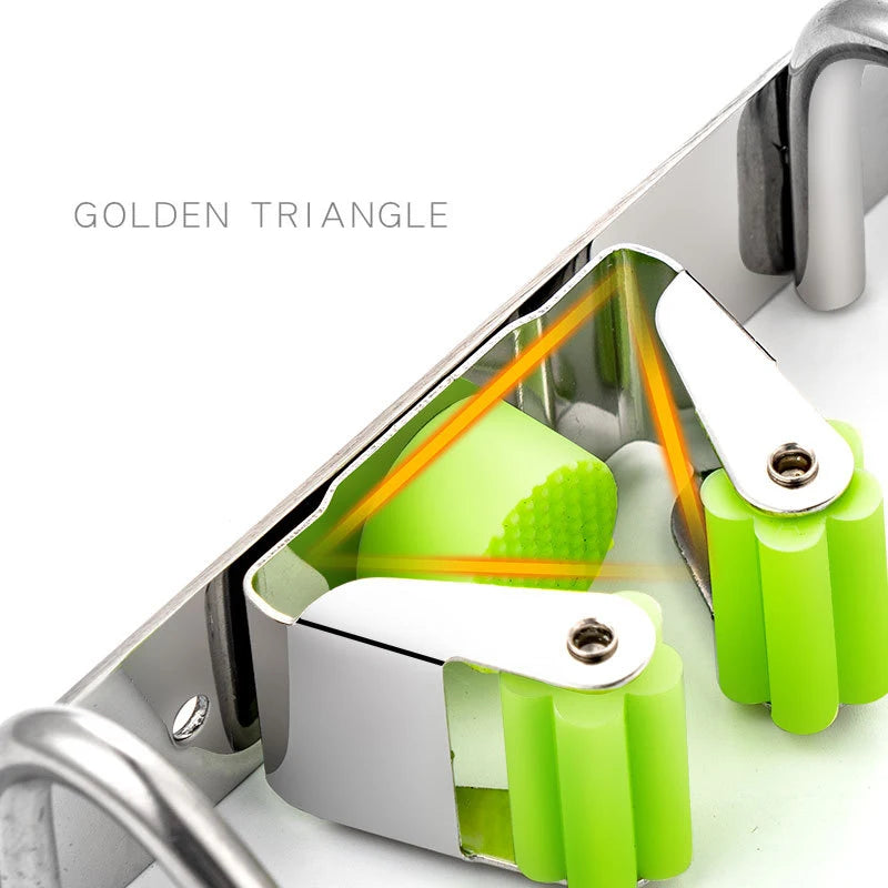 Stainless Steel Wall Mount Mop Organizer Holder: Broom Hook for Kitchen & Bathroom Organization