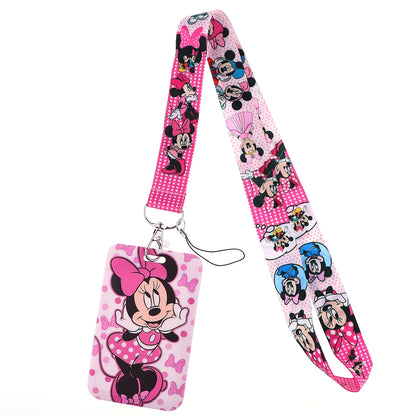 Cartoon Stitch Credential Holder Lanyard – Cute Neck Strap for Keychain, Pass & Credit Card Holder Accessories