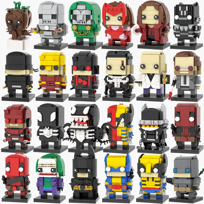 MOOXI Movie Series MOC BrickHeadz Building Blocks Set – DIY Educational Toy for Kids