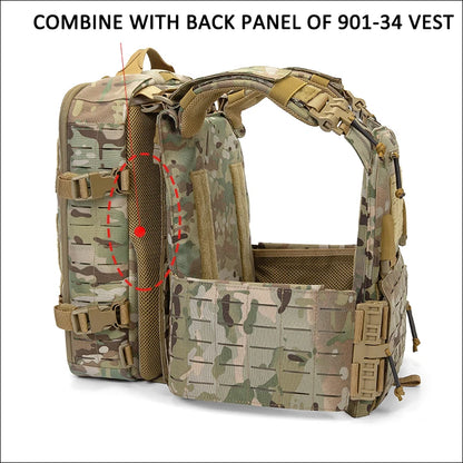 1000D Nylon Hunting Backpack – Lightweight Molle Plate Carrier Rucksack, Hiking & Sports Bag Compatible with Vest