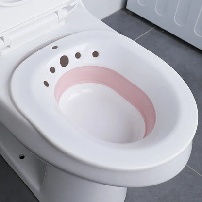 Toilet Hemorrhoid Sitz Bath for Postpartum & Pregnant Women - Foldable, Hangable, Large-Capacity Private Care Solution